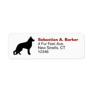 Amoureux des chiens de la silhouette GSD K9 de