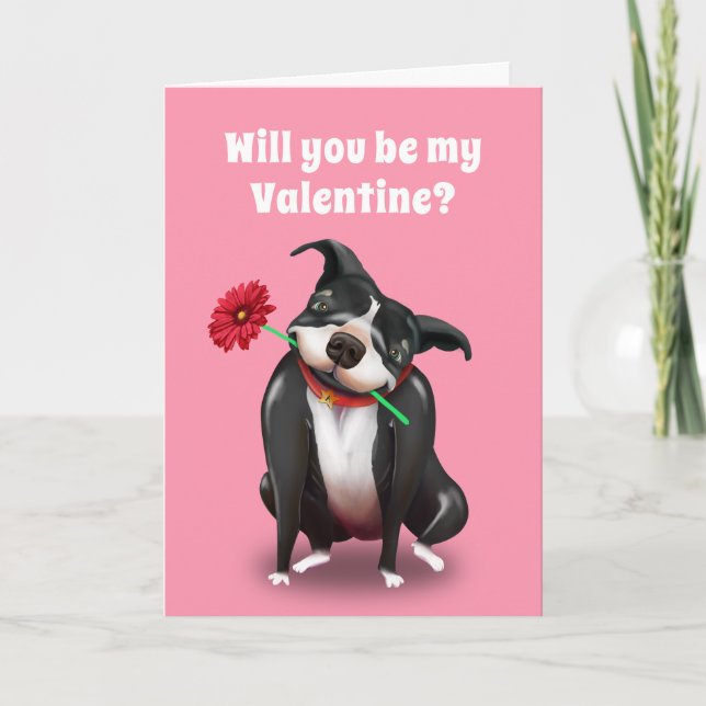 Amoureux des chiens de pitbull des cartes de voeux (Devant)