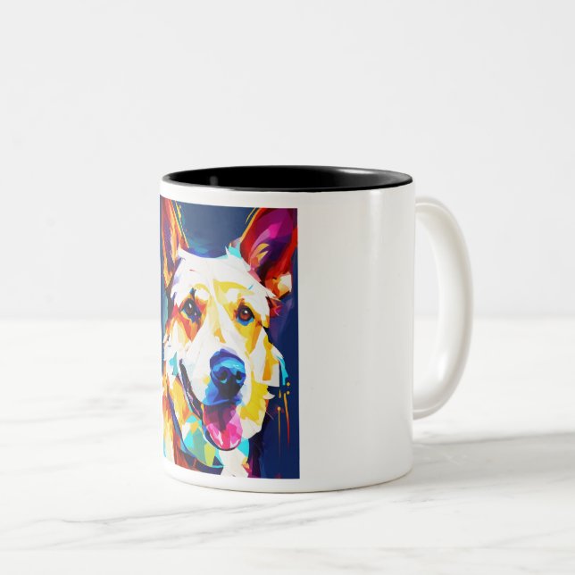 Amoureux des chiens Mug (Devant droit)