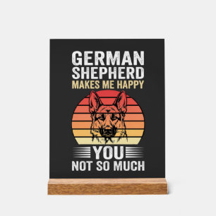 Amoureux du Berger Allemand Drôle Rétro
