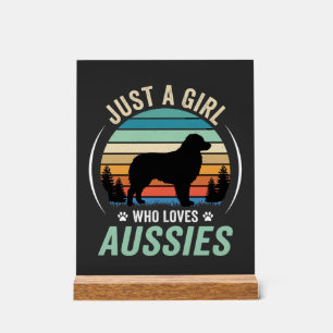 Amoureux du chien berger australien Rétro Coucher 