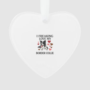Amoureux Fou de Border Collie Chien Hearts_1