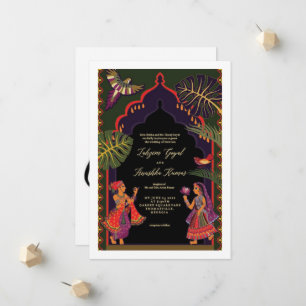 Amoureux indiens - Faire-part de mariage