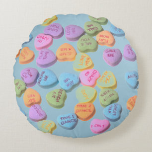 amoureux valentines jour bonbons coussin
