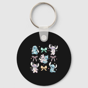 Amp Angel Coquette Style Bows Valentines Day Keychain