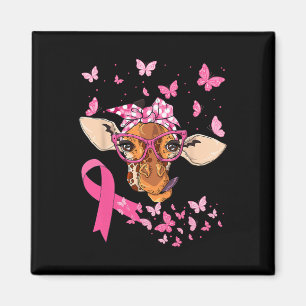 &amp; Bandana Pink Ribbon Breast Cancer Awareness  Magnet