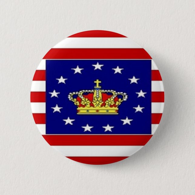 AMP Flag 2 Inch Round Button (Front)