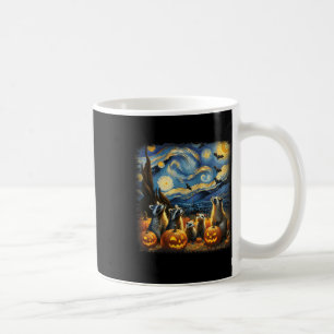 & Possum Halloween Fall Van Gogh Starry Night Coffee Mug