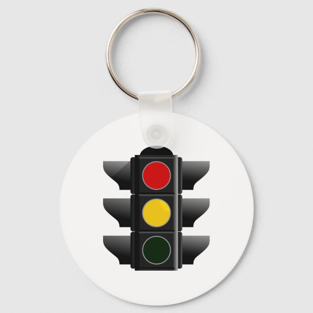 Ampel traffic light rot gelb red yellow keychain (Front)