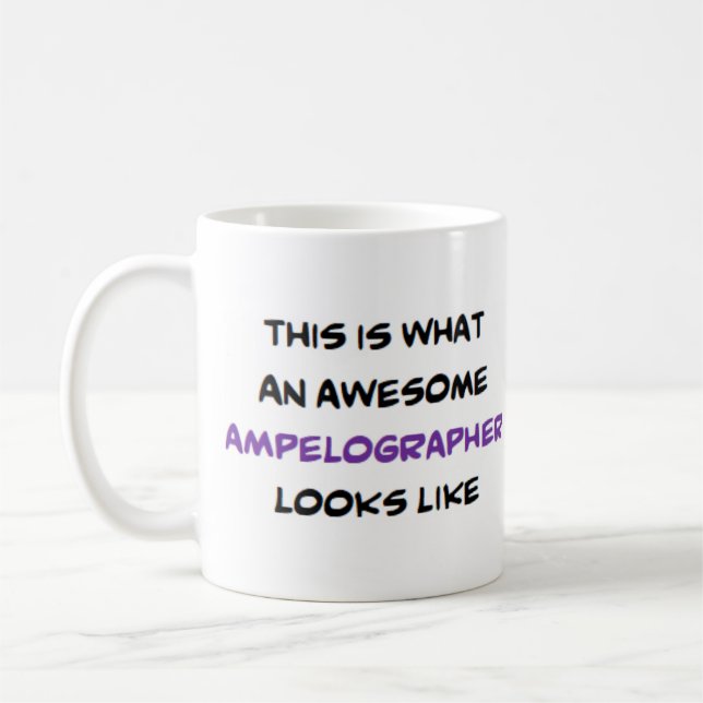 ampelographer, awesome coffee mug (Left)