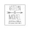Ampersand Arrow Wedding Monogram Return Address