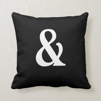 Ampersand Black and White American MoJo Pillows