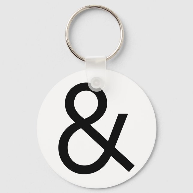 Ampersand - Black Keychain (Front)