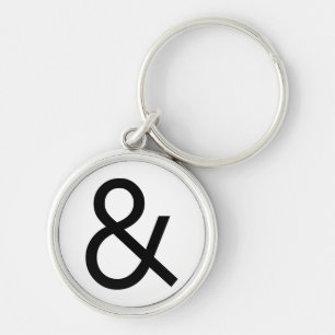 Ampersand - Black Keychain