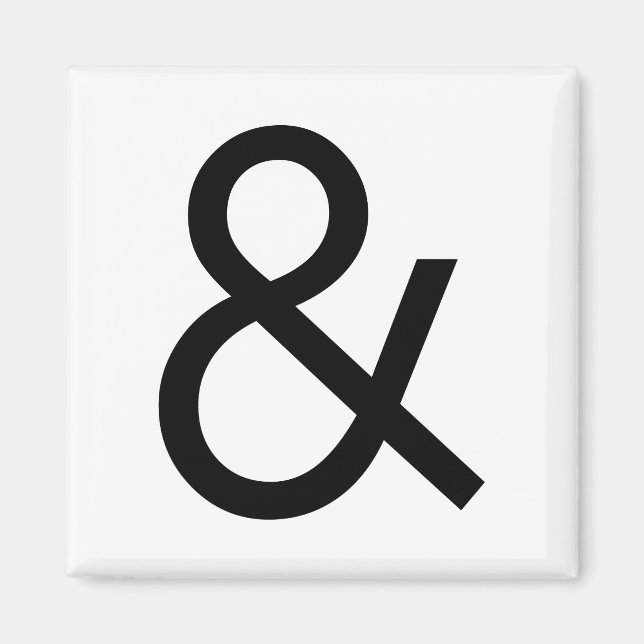 Ampersand - Black Magnet (Front)