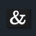 ampersand canvas wall art black and white<br><div class="desc">ampersand canvas wall art bold modern black and white design for contemporary decor in home or office</div>