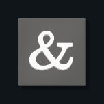 ampersand canvas wall art grey and white<br><div class="desc">ampersand canvas wall art bold modern grey and white design for contemporary decor in home or office</div>