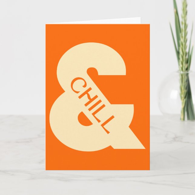 Ampersand Chill Minimalist Card (Front)