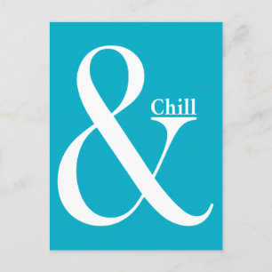 Ampersand Chill Postcard
