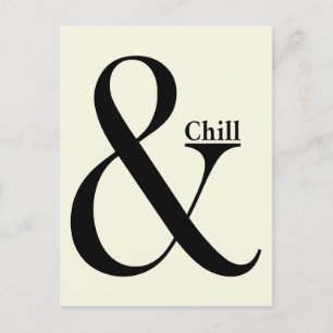 Ampersand Chill Postcard
