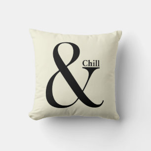 Ampersand Chill Throw Pillow