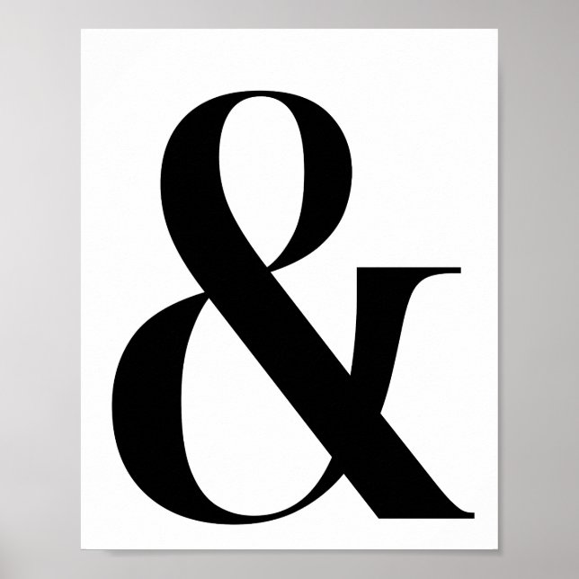 Ampersand / Et Signer Poster (Devant)