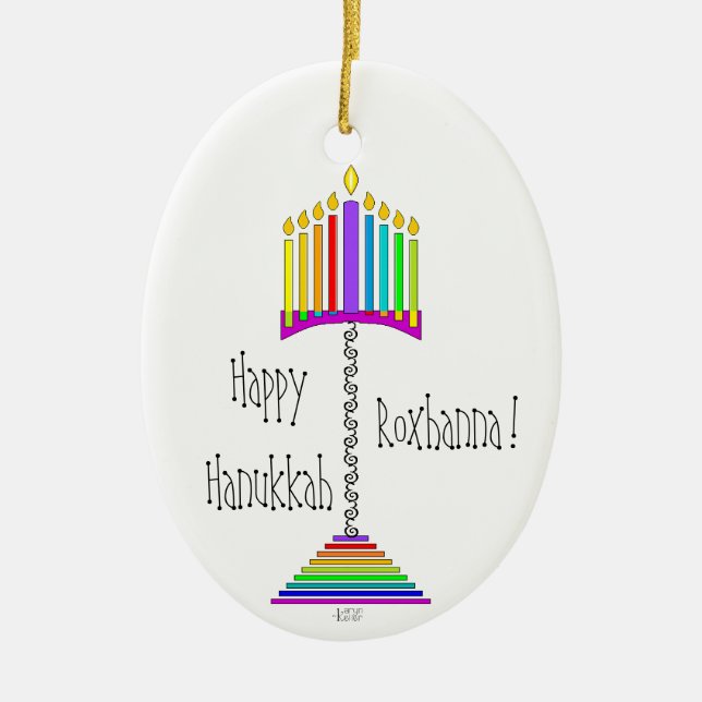 Ampersand Hanukkiah ornement (Devant)