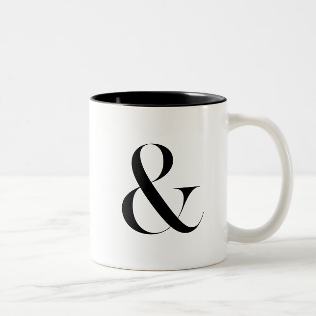 Ampersand Home Decor Wedding Two-tone Coffee Mug (Right)