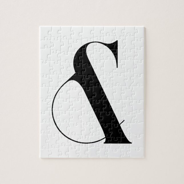 Ampersand Minimalist Modern Art Jigsaw Puzzle (Vertical)