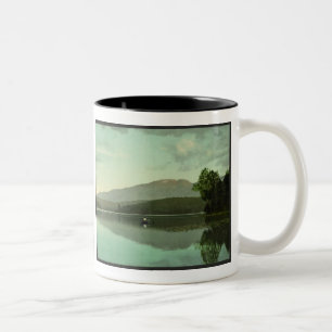 Ampersand Mountain at Round Lake (Middle Saranac) Two-Tone Coffee Mug