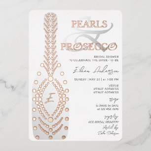 Ampersand Pearl & Prosecco Bridal Shower Rose Gold