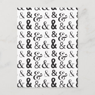 ampersand postcard