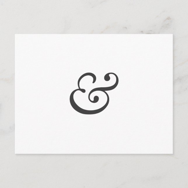 Ampersand Postcard (Front)