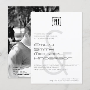 AMPERSAND Rehearsal Dinner PHOTO Wedding Invites