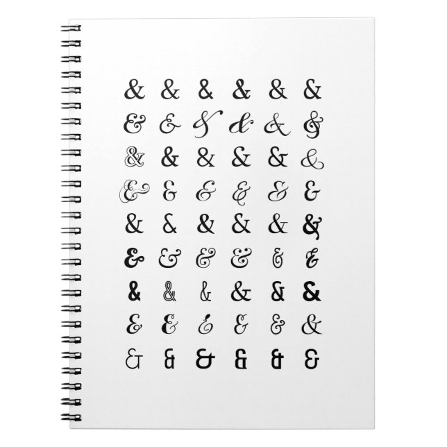 Ampersand signs notebook (Front)
