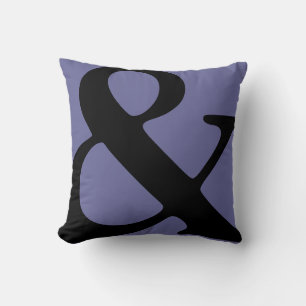 Ampersand Type Pillow in Twilight