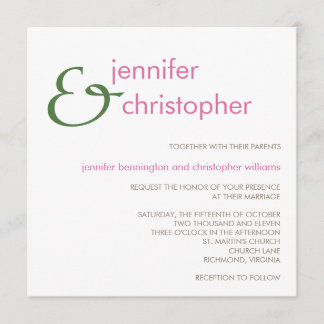 Ampersand :: Wedding Invitation