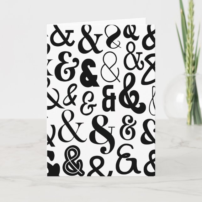 Ampersands Card (Front)