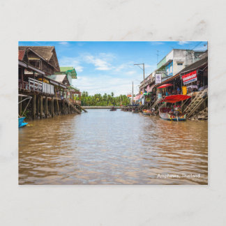 Amphawa, Thailand Postcard