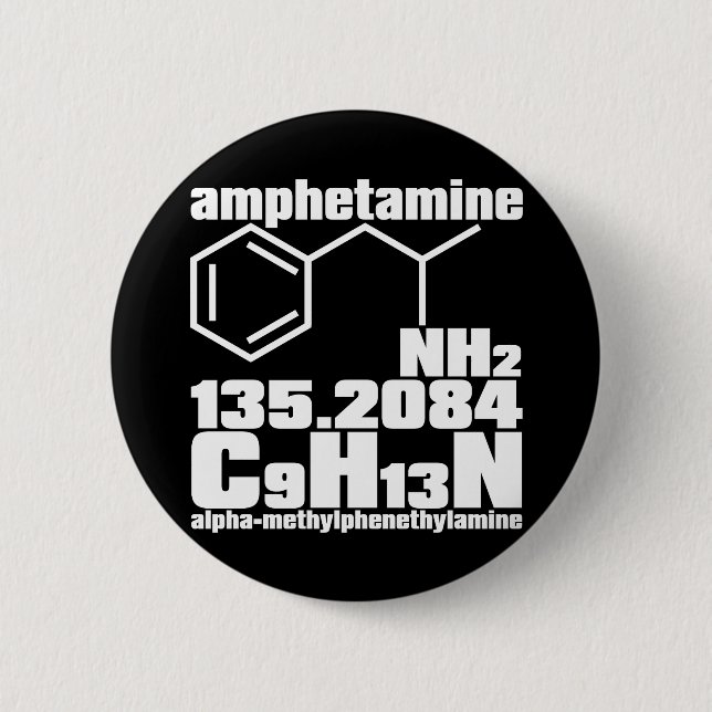 amphetamine 2 inch round button (Front)