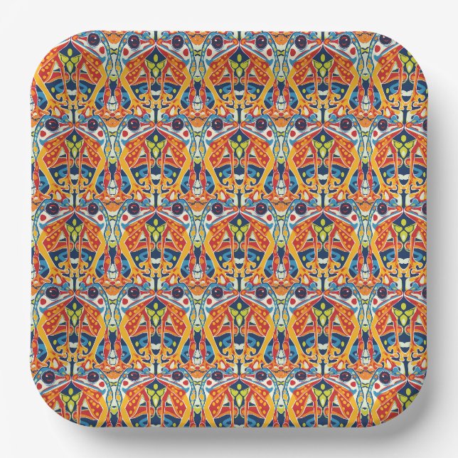 Amphibian Amigos Paper Plate (Front)