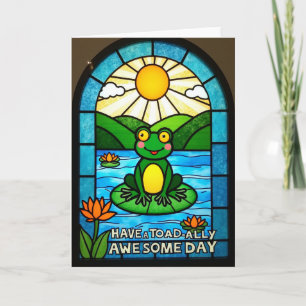 Amphibian Lily Pad Birthday Card