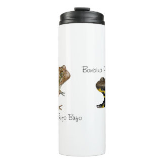 Amphibians, Reptiles & Insects Watercolor Thermal Tumbler