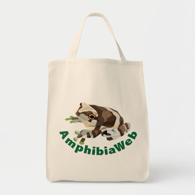 AmphibiaWeb Amazon Milk Frog Canvas Bag (Front)