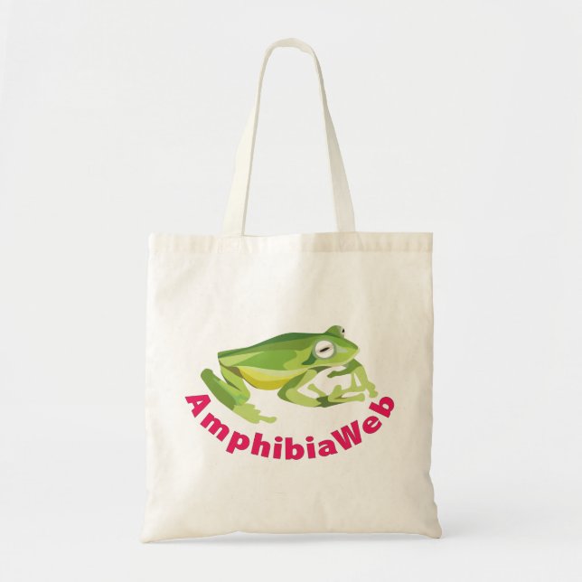 AmphibiaWeb Sabin's Glass Frog Tote (Front)