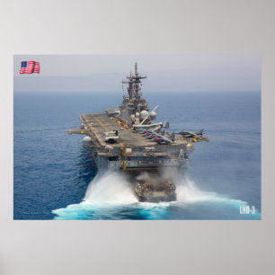 AMPHIBIOUS ASSAULT SHIP – LHD-3 POSTER