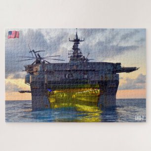 AMPHIBIOUS ASSAULT SHIP – LHD 7 (20x30 INCH) Jigsaw Puzzle