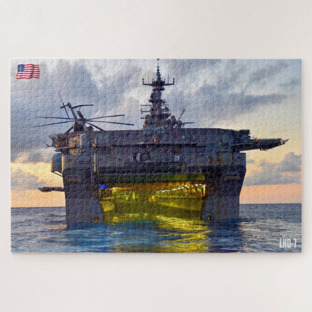 AMPHIBIOUS ASSAULT SHIP – LHD 7 (20x30 INCH) Jigsaw Puzzle (Horizontal)