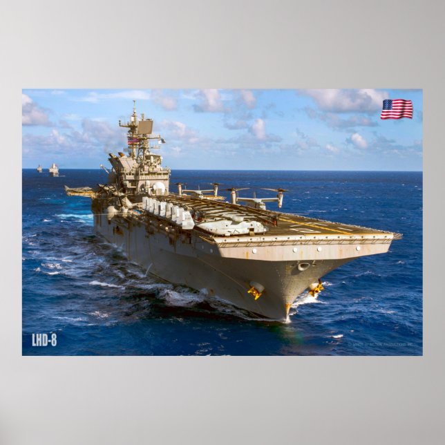 AMPHIBIOUS ASSAULT SHIP – LHD-8 POSTER (Front)