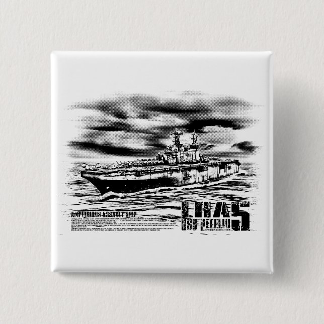Amphibious assault ship Peleliu Button (Front)